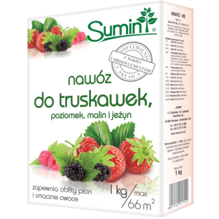 SUMIN NAWÓZ DO TRUSKAWEK, POZIOMEK, MALIN I JEŻYN 1 kg OPTYMALNY SKŁAD
