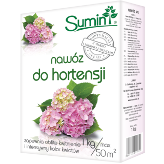 SUMIN NAWÓZ DO HORTENSJI 1 kg OPTYMALNY SKŁAD