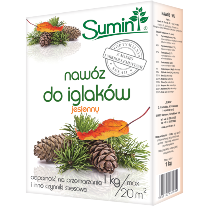 SUMIN Nawóz do iglaków jesienny 1kg