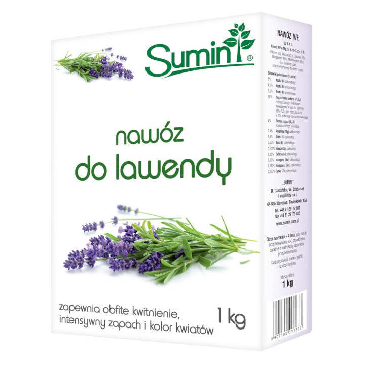 SUMIN NAWÓZ DO LAWENDY 1 kg OPTYMALNY SKŁAD
