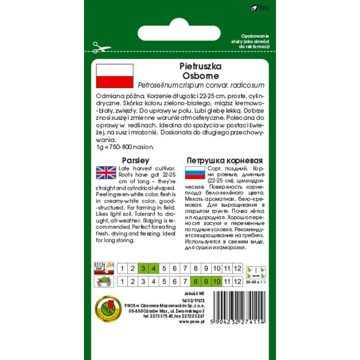 PIETRUSZKA KORZENIOWA OSBORNE 5g