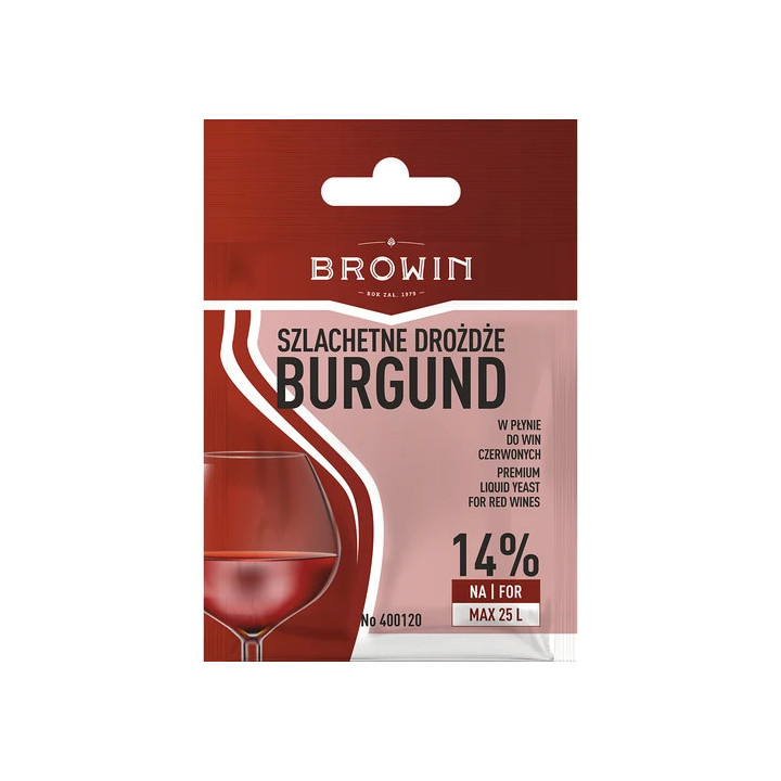 Szlachetne drożdże Burgund do win czerwonych
