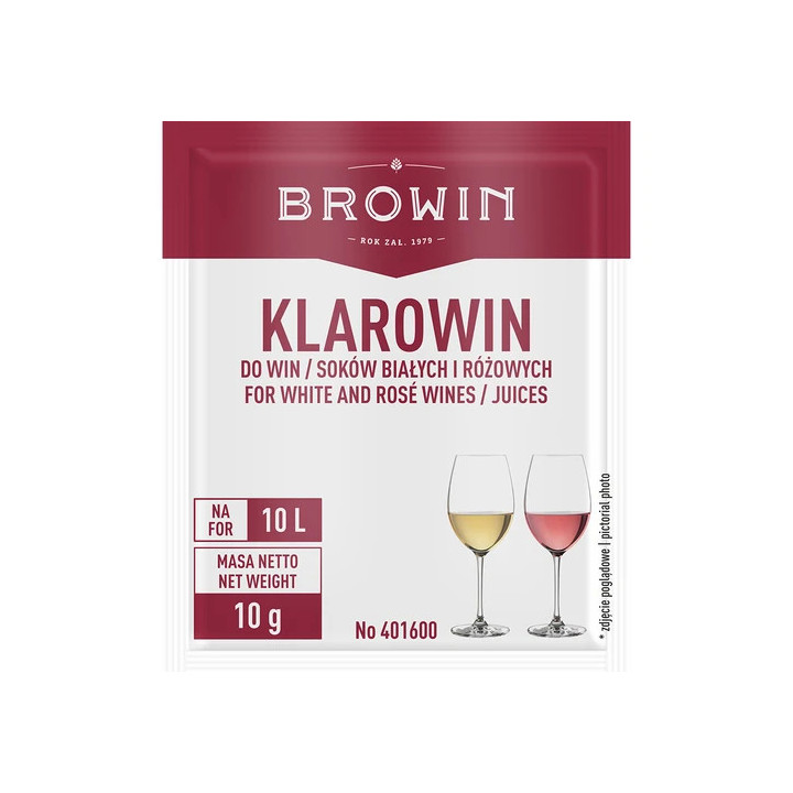 KLAROWIN do klarowania win - do win białych i różowych 10g