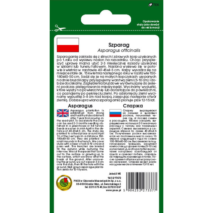 SZPARAG ARGENTEUIL 2g