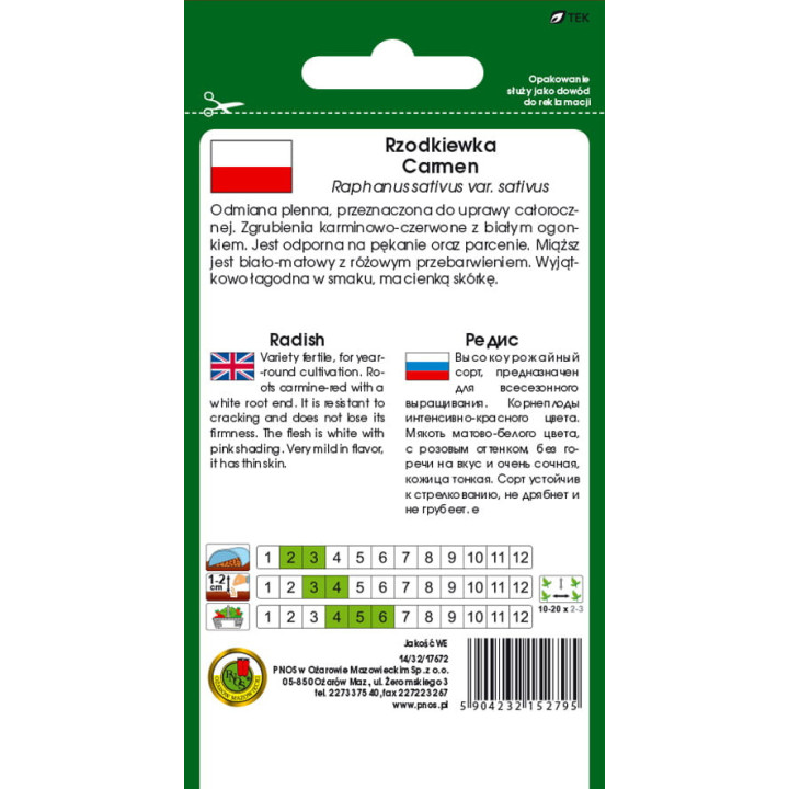 RZODKIEWKA CARMEN 10g