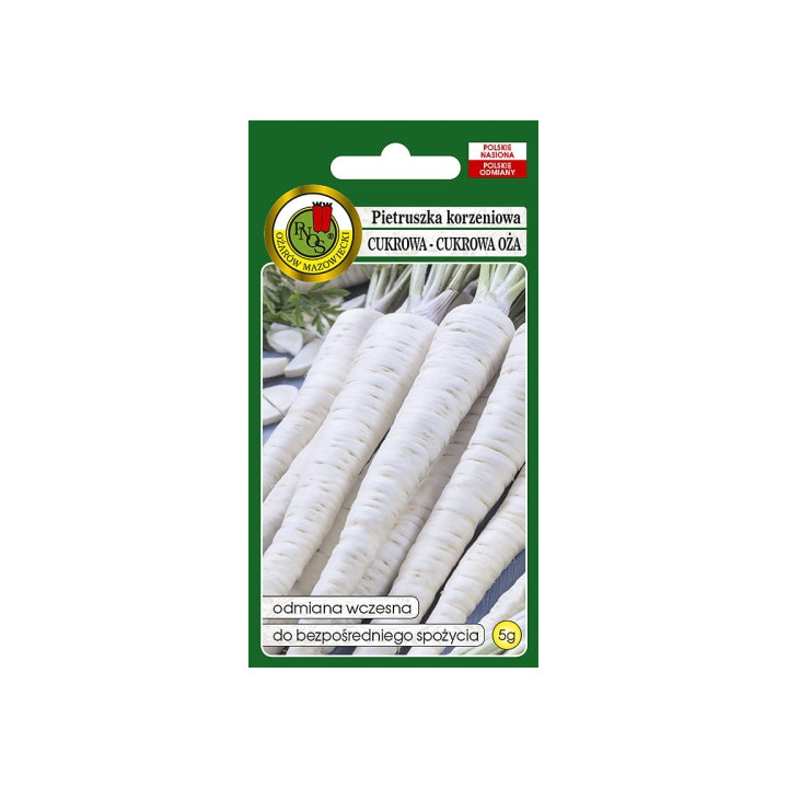 PIETRUSZKA KORZENIOWA CUKROWA OŻAROWSKA 5g