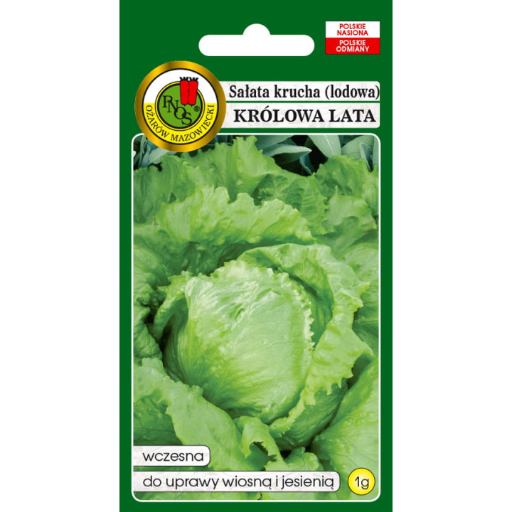 SAŁATA GŁOWIASTA KRUCHA KRÓLOWA LATA 1g,.