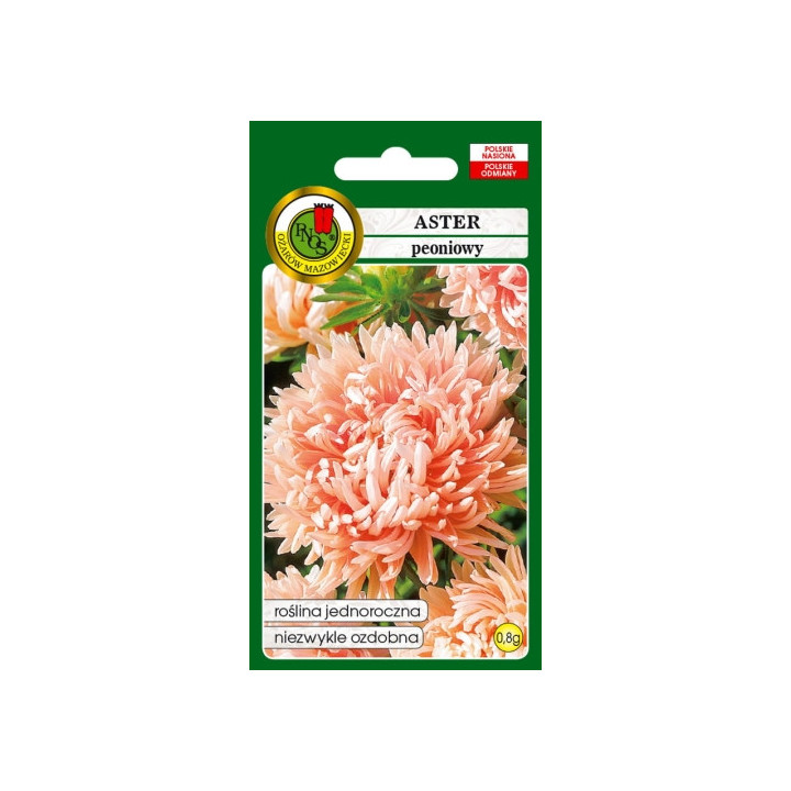 ASTER PEONIOWY ŁOSOSIOWORÓŻOWY 0,8g