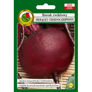 BURAK ĆWIKŁOWY OKRĄGŁY CIEMNOCZERWONY 20g,.