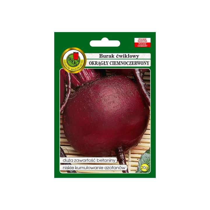 BURAK ĆWIKŁOWY OKRĄGŁY CIEMNOCZERWONY 20g,.
