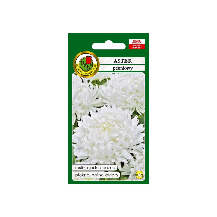 ASTER PEONIOWY BIAŁY 0,8g