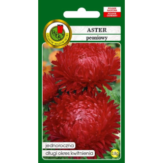 ASTER PEONIOWY CZERWONY 0,8g