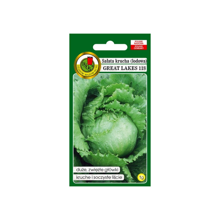 SAŁATA GŁOWIASTA KRUCHA GREAT LAKES 118 1g
