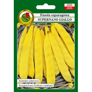 FASOLA SZPARAGOWA PŁASKA ŻÓŁTA KARŁOWA SUPERNANO GIALLO 30g