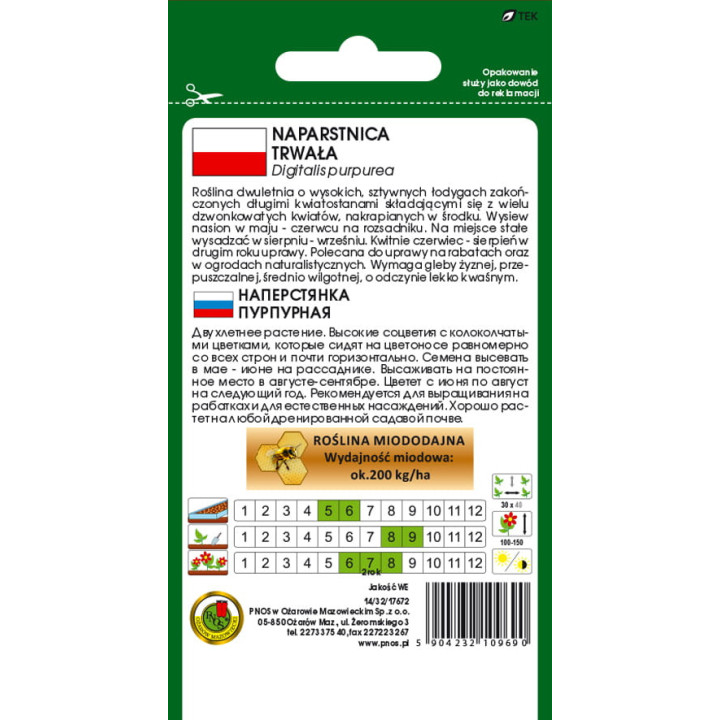 NAPARSTNICA TRWAŁA GLOXINIAEFLORA MIESZANA 1g
