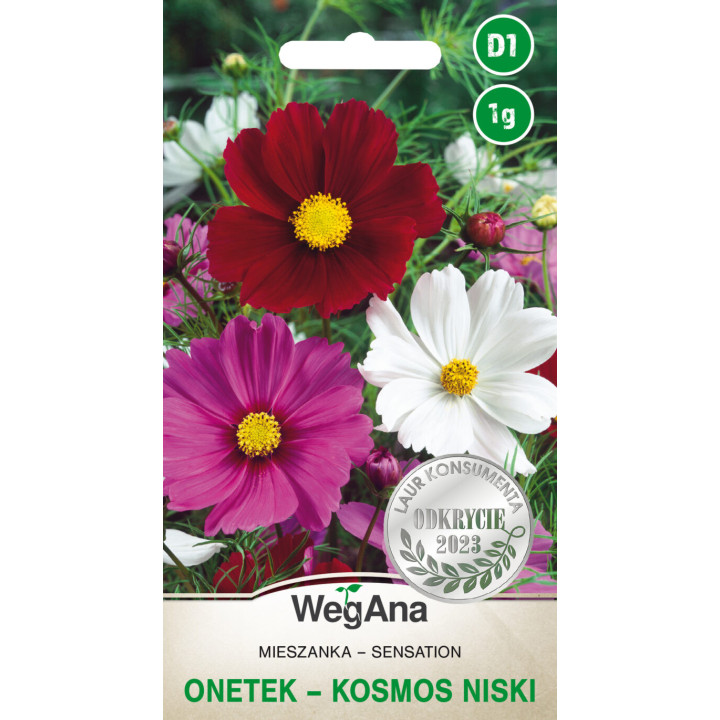 Onętek - Kosmos, karłowy Sensation mieszanka 1g