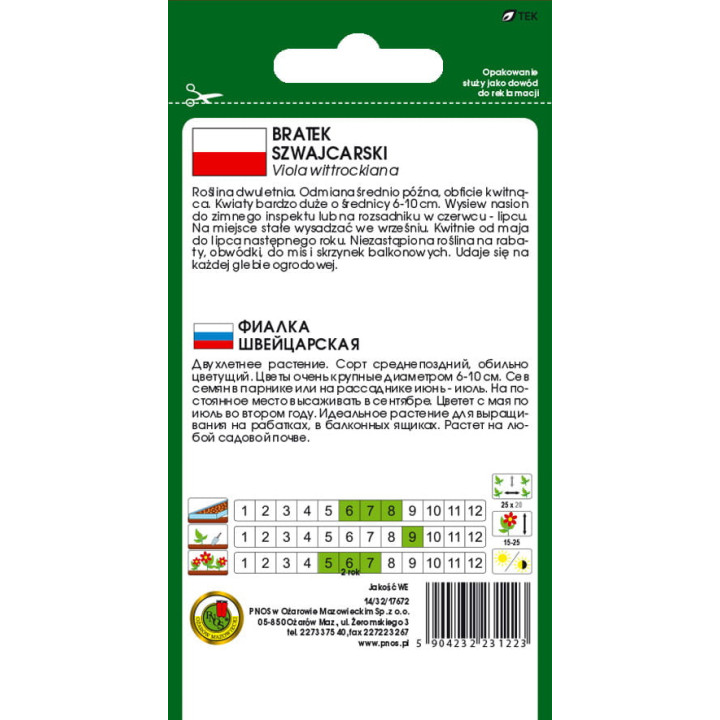 Bratek szwajcarski niebieski