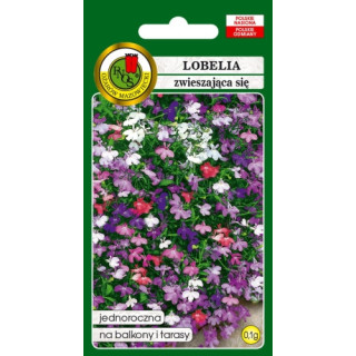 LOBELIA ZWIESZAJĄCA SIĘ CASCADE MIESZANA 0,1g