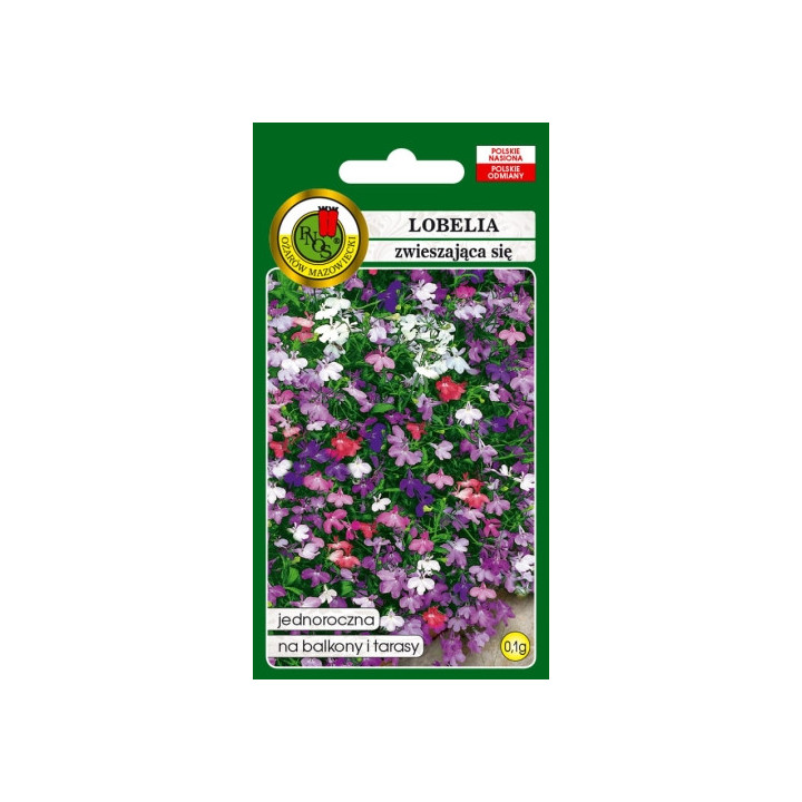 LOBELIA ZWIESZAJĄCA SIĘ CASCADE MIESZANA 0,1g
