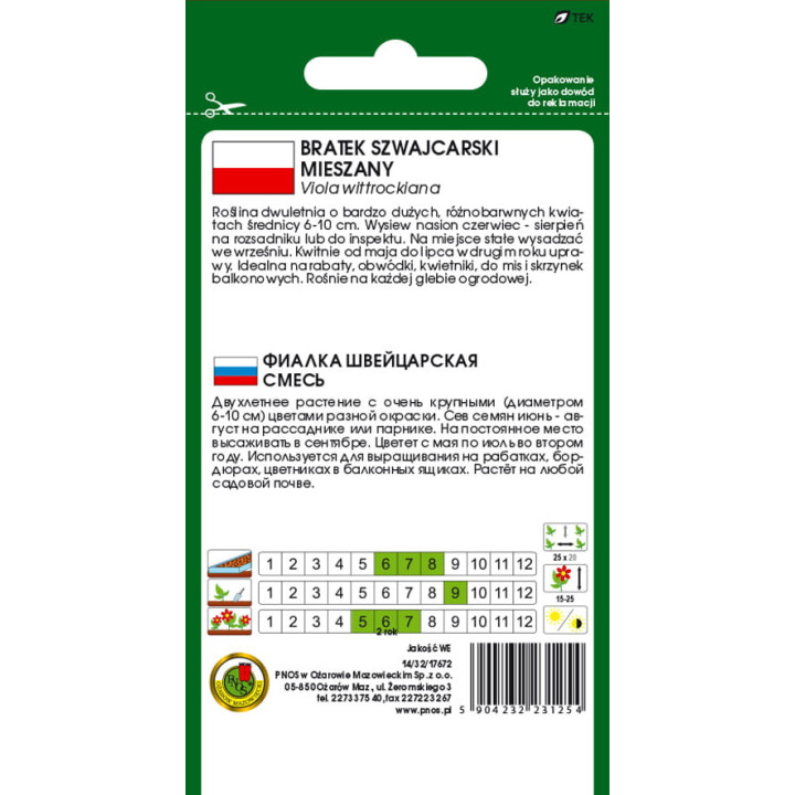 BRATEK SZWAJCARSKI MIESZANY 0,8g