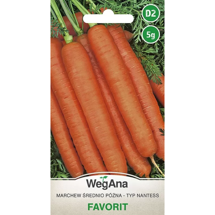 Marchew jadalna - typ Nantess Favorit 5g
