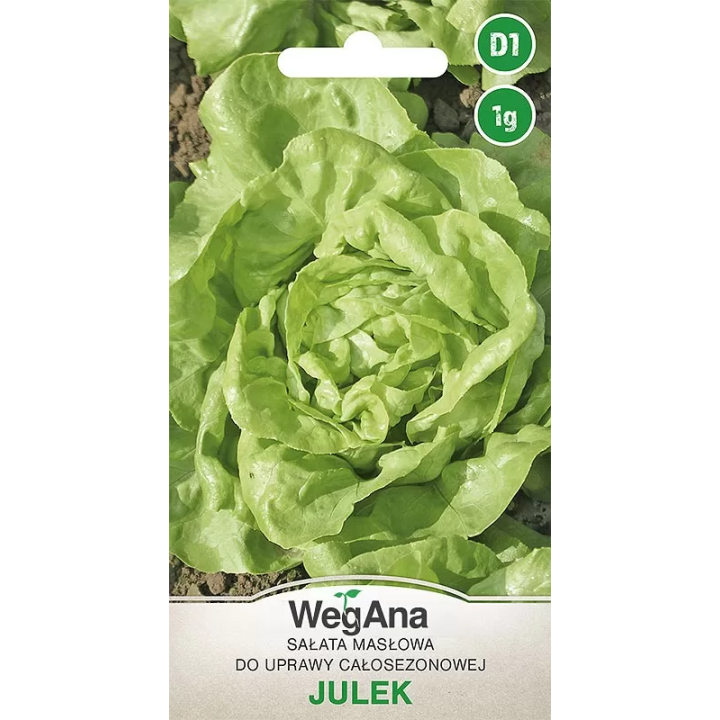 Sałata - masłowa do całosezonowej uprawy Julek 1g