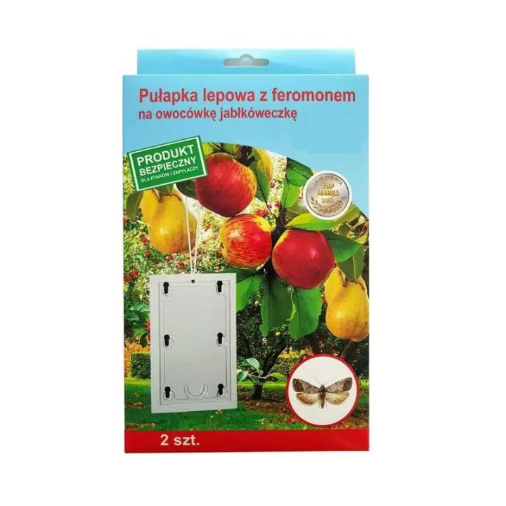 PUŁAPKA LEPOWA Z FEROMONEM NA OWOCÓWKĘ JABŁKÓWECZKĘ 