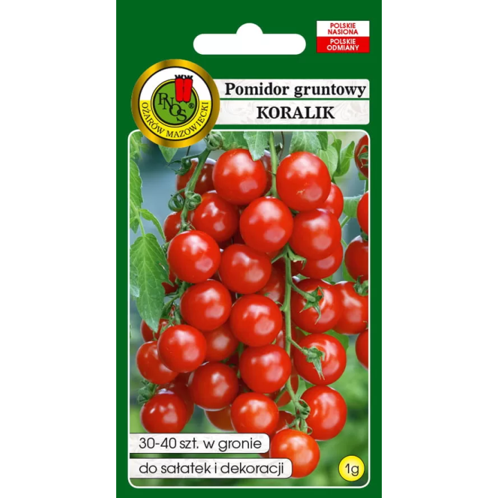 POMIDOR GRUNTOWY KORALIK 1g,.