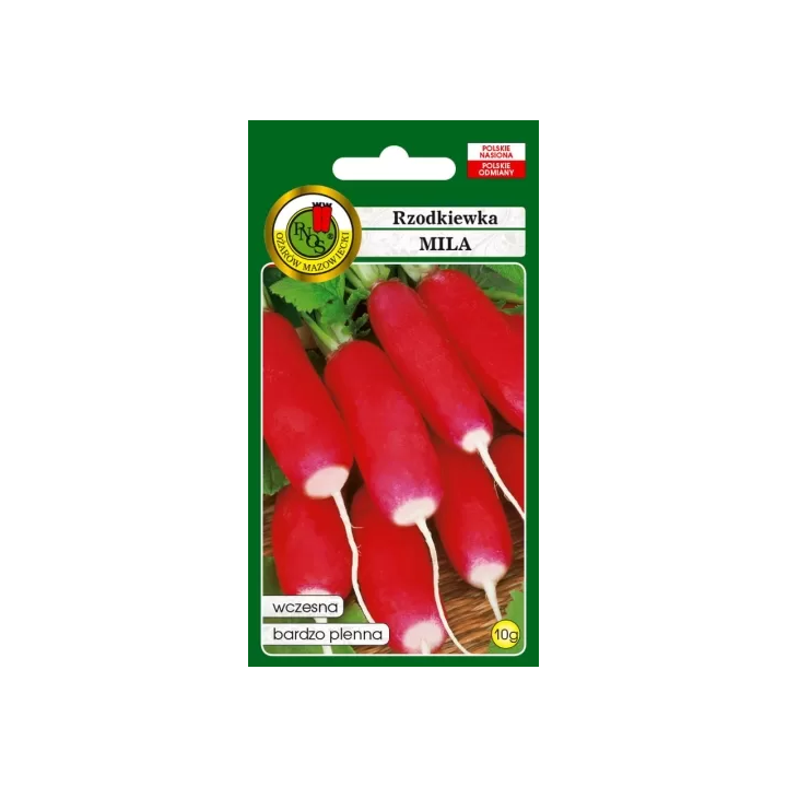 RZODKIEWKA MILA 10g podłużna z białym końcem