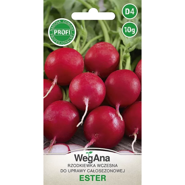 Rzodkiewka - okrągła, czerwona Ester 10g