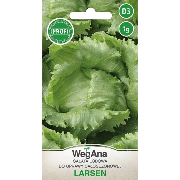 Sałata - lodowa do całosezonowej uprawy Larsen 1g