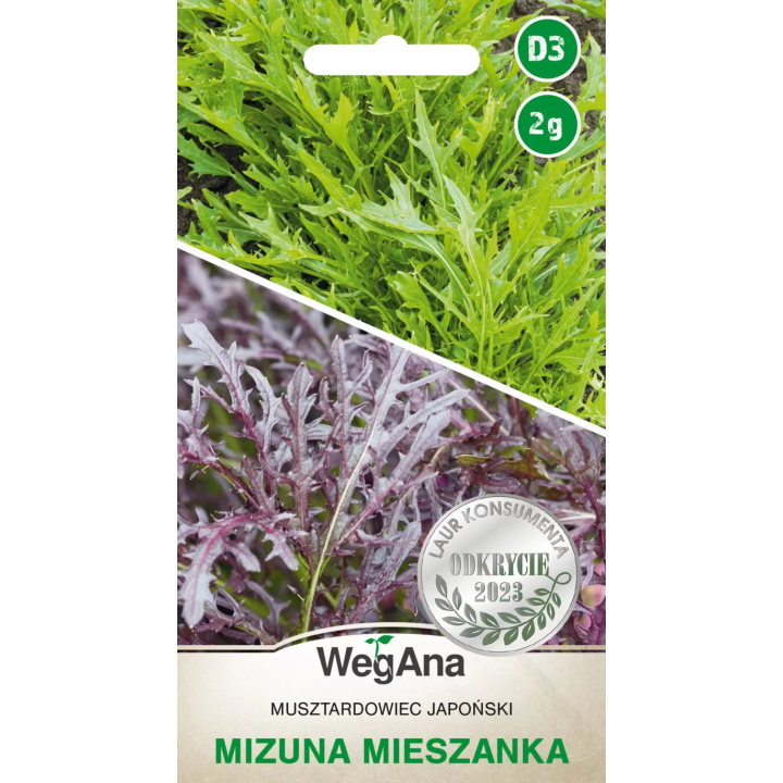 Mizuna (musztardowiec, szpinak japoński) mieszanka  2g