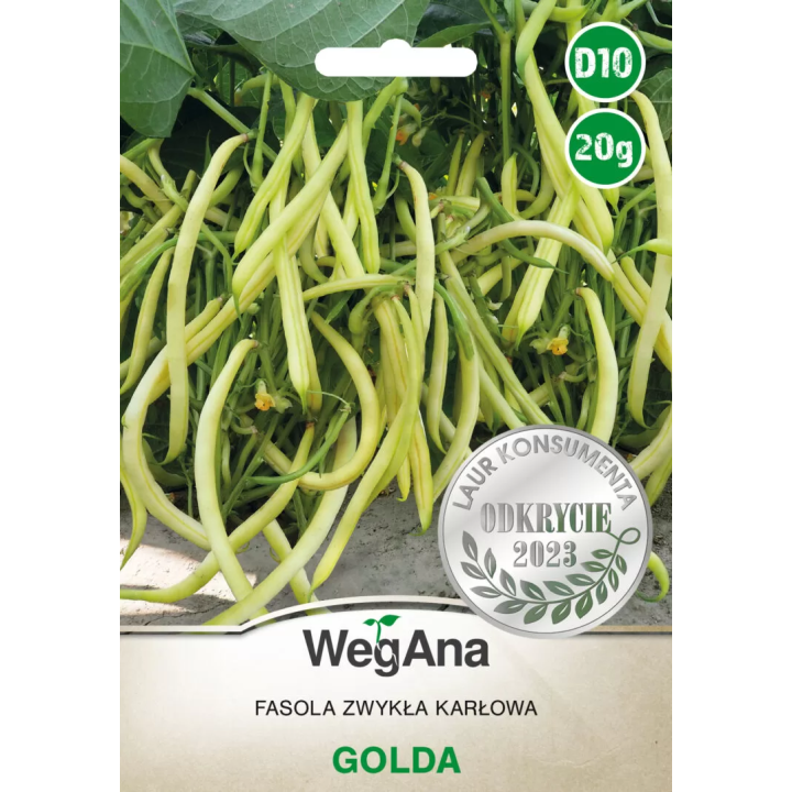 Fasola szparagowa karłowa żółtostrąkowa Golda 20g