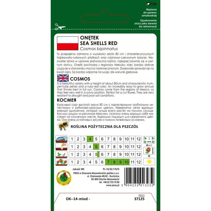 ONĘTEK SEA SHELLES RED 0,5g