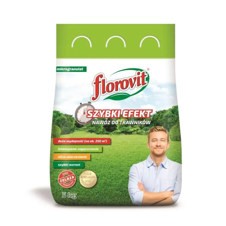FLOROVIT SZYBKI EFEKT nawóz do trawników 5 kg