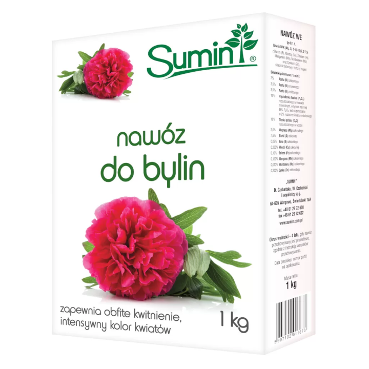 SUMIN NAWÓZ DO BYLIN 1 kg OPTYMALNY SKŁAD
