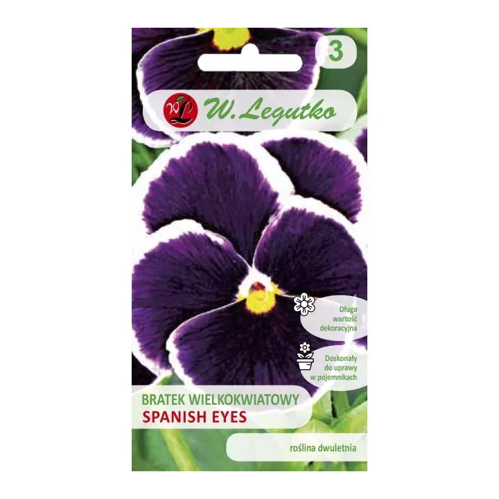 BRATEK GEMMI TYP SPANISH EYES 0,4G FIOLETOWY Z BIAŁĄ OBWÓDKĄ