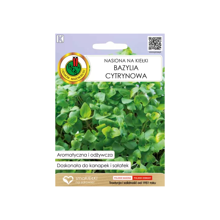 NASIONA NA KIEŁKI BAZYLIA CYTRYNOWA 5g