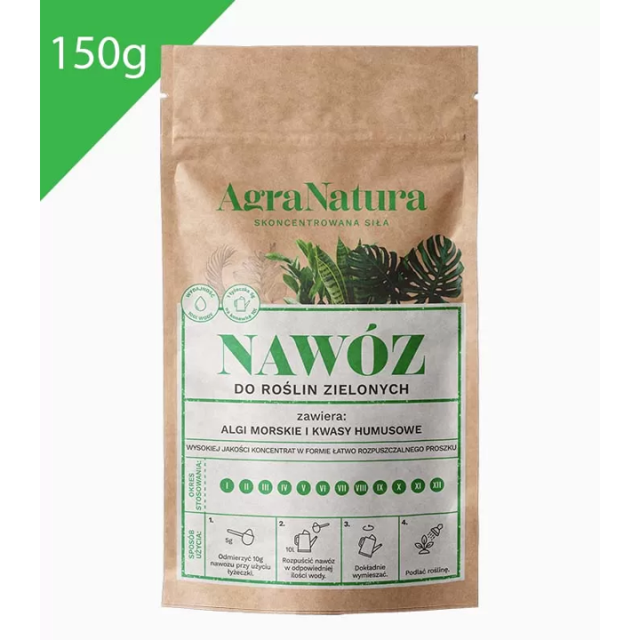 NAWÓZ DO ROŚLIN ZIELONYCH 150g AGRA NATURA