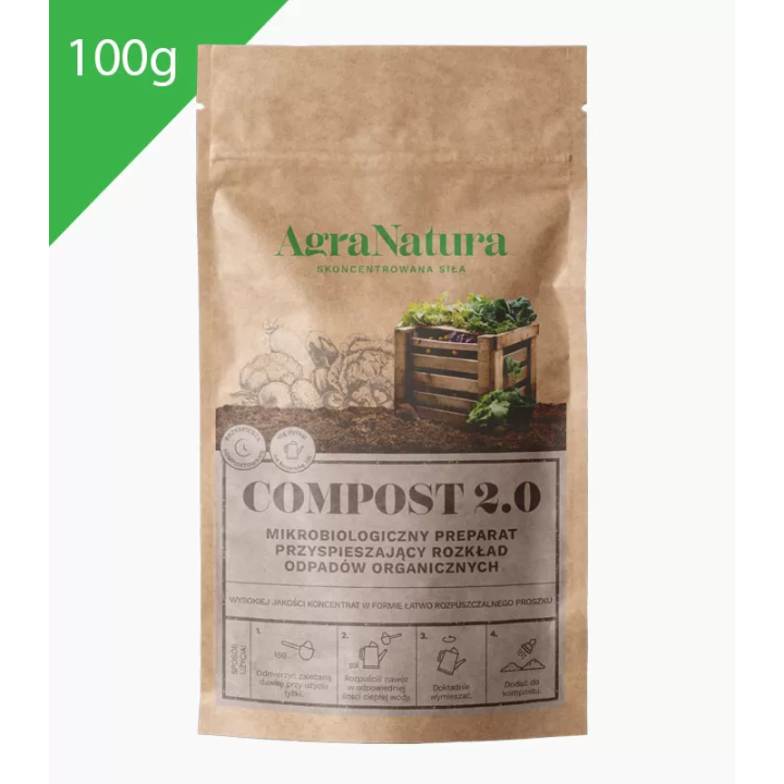 COMPOST 2.0 100g bakterie do kompostownika AGRA NATURA