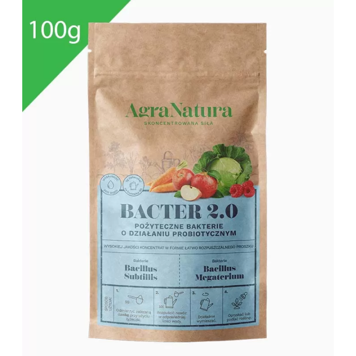BACTER 2.0 100g pożyteczne bakterie do gleby AGRA NATURA