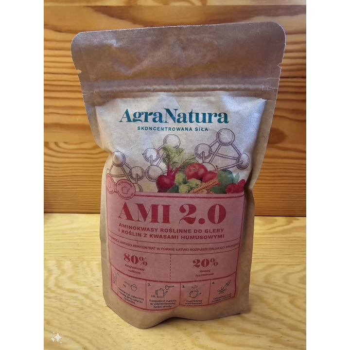 AMI 2.0 100g aminokwasy roślinne z kwasami humusowymi AGRA NATURA