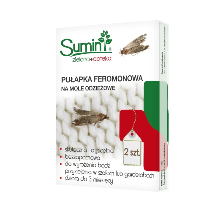 SUMIN PUŁAPKA FEROMONOWA NA MOLE ODZIEŻOWE A-2 szt.