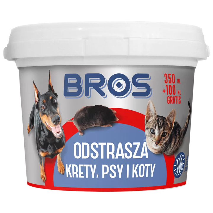 BROS Odstrasza krety, psy i koty 450ml