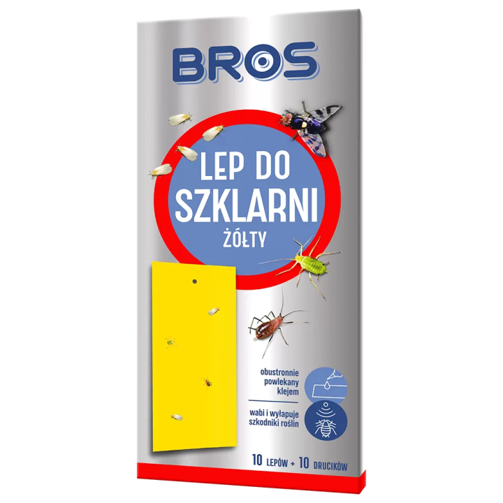 LEP DO SZKLARNI ZÓŁTY 10 szt. BROS