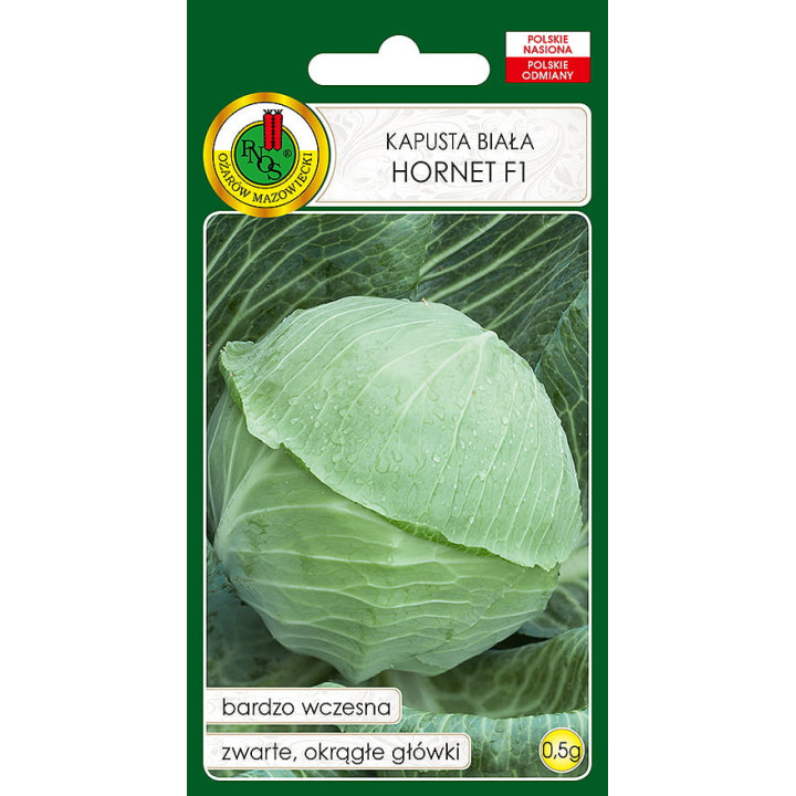 KAPUSTA GŁOWIASTA BIAŁA HORNET F1 0,5g
