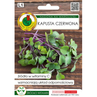 NASIONA NA MIKROLISTKI KAPUSTA CZERWONA 10g