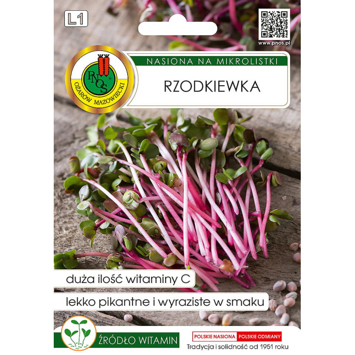 NASIONA NA MIKROLISTKI RZODKIEWKA 10g