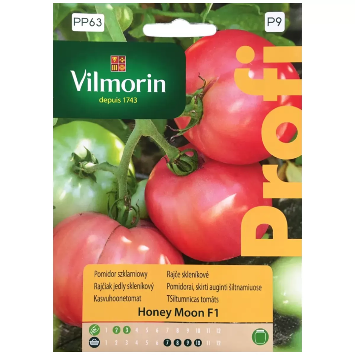 Pomidor HONEY MOON F1 7z szklarniowy wysoki, malinowy, wczesna PROFI