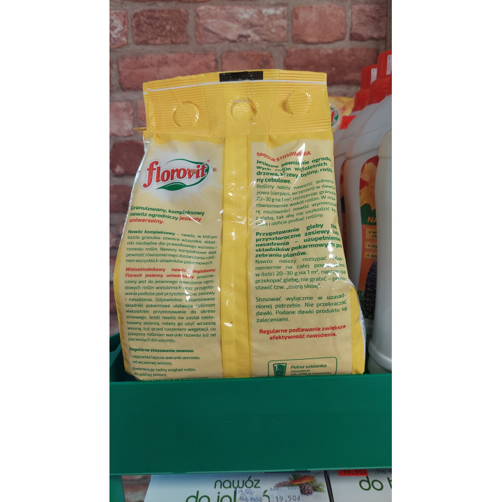 NAWÓZ FLOROVIT JESIENNY UNIWERSALNY 1kg WOREK